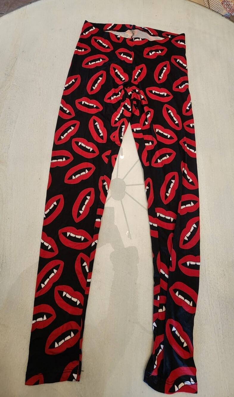Joe Boxer Leggings SZ Medium Vampire Halloween Spooky